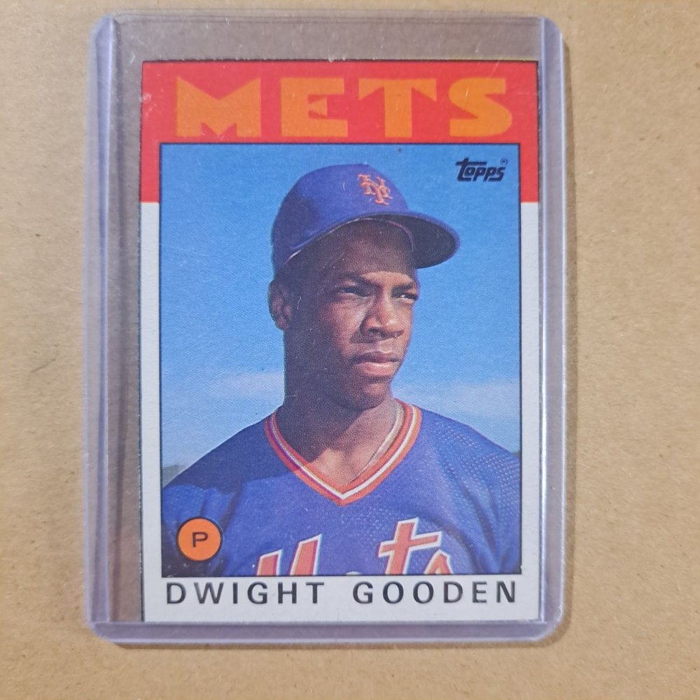 1986 Topps #F Dwight Gooden Wax Box Baseball Card